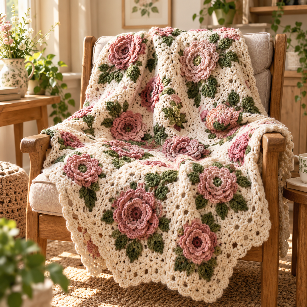 Rosehaven Bloom Blanket